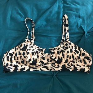 Cheetah print bathing suit top
